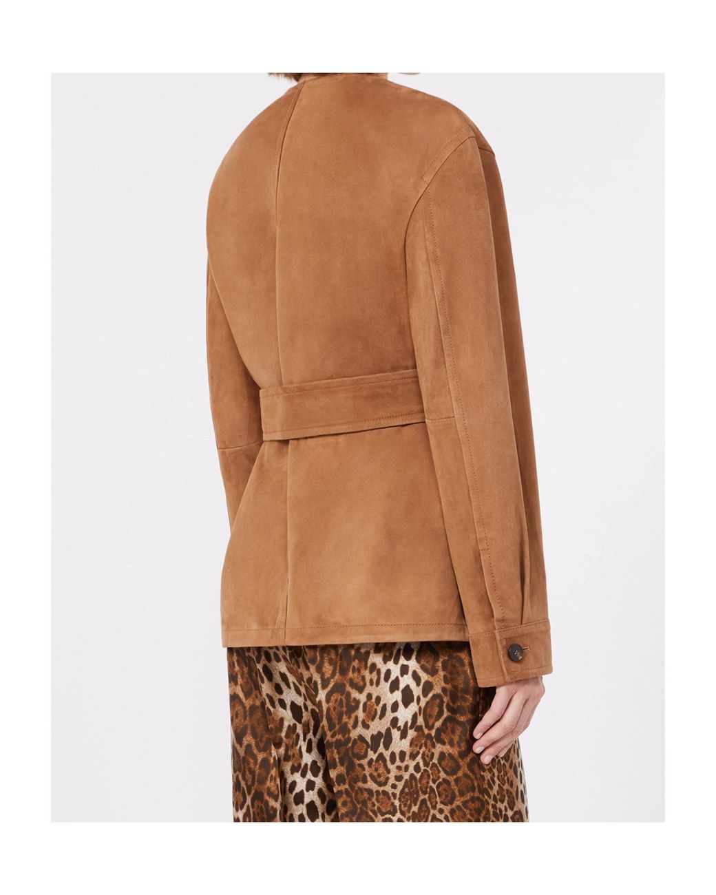 Max Mara Brown Studio Boemia Belted Pocket Jacket