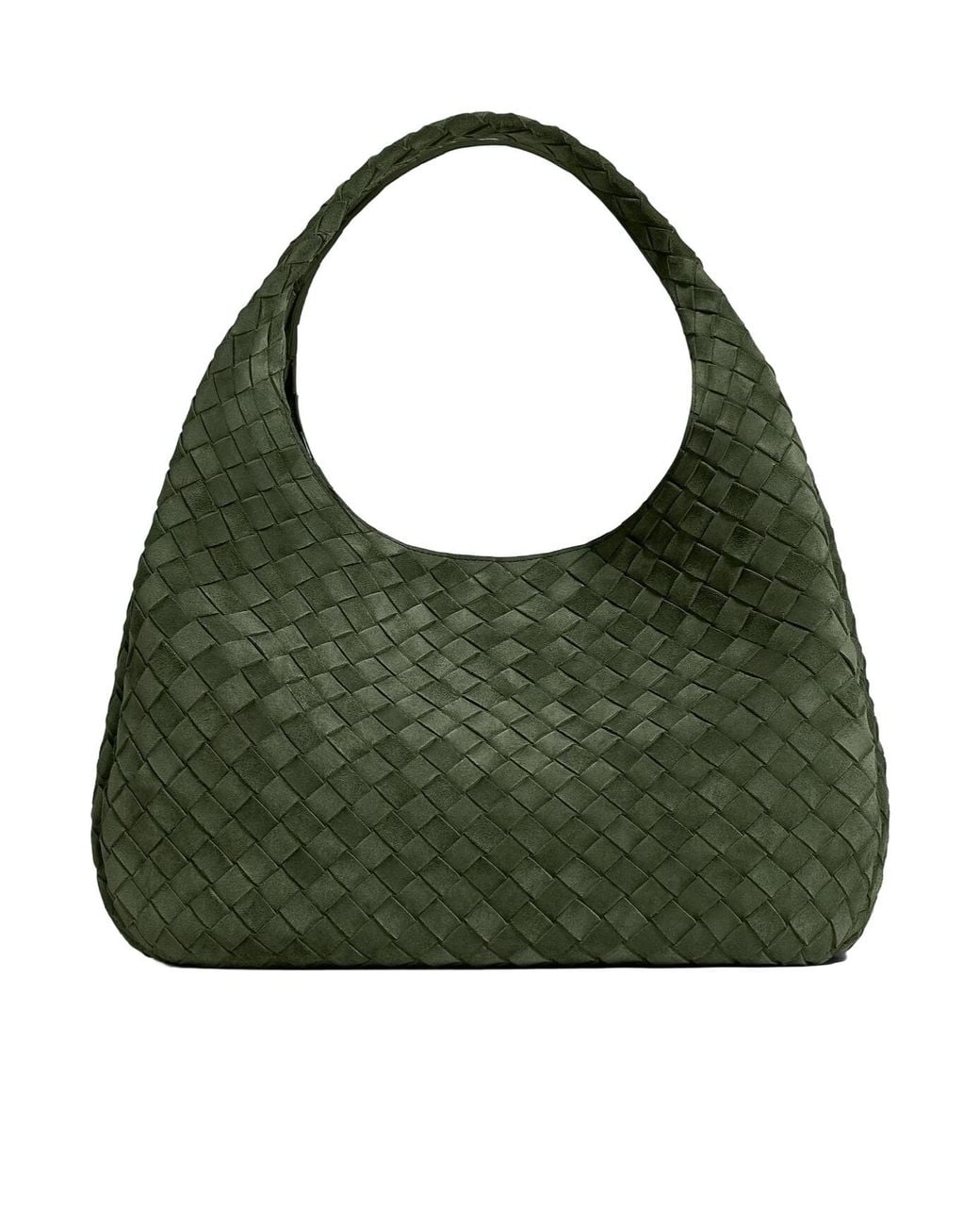 Bottega Veneta Green Large Campana Shoulder Bag
