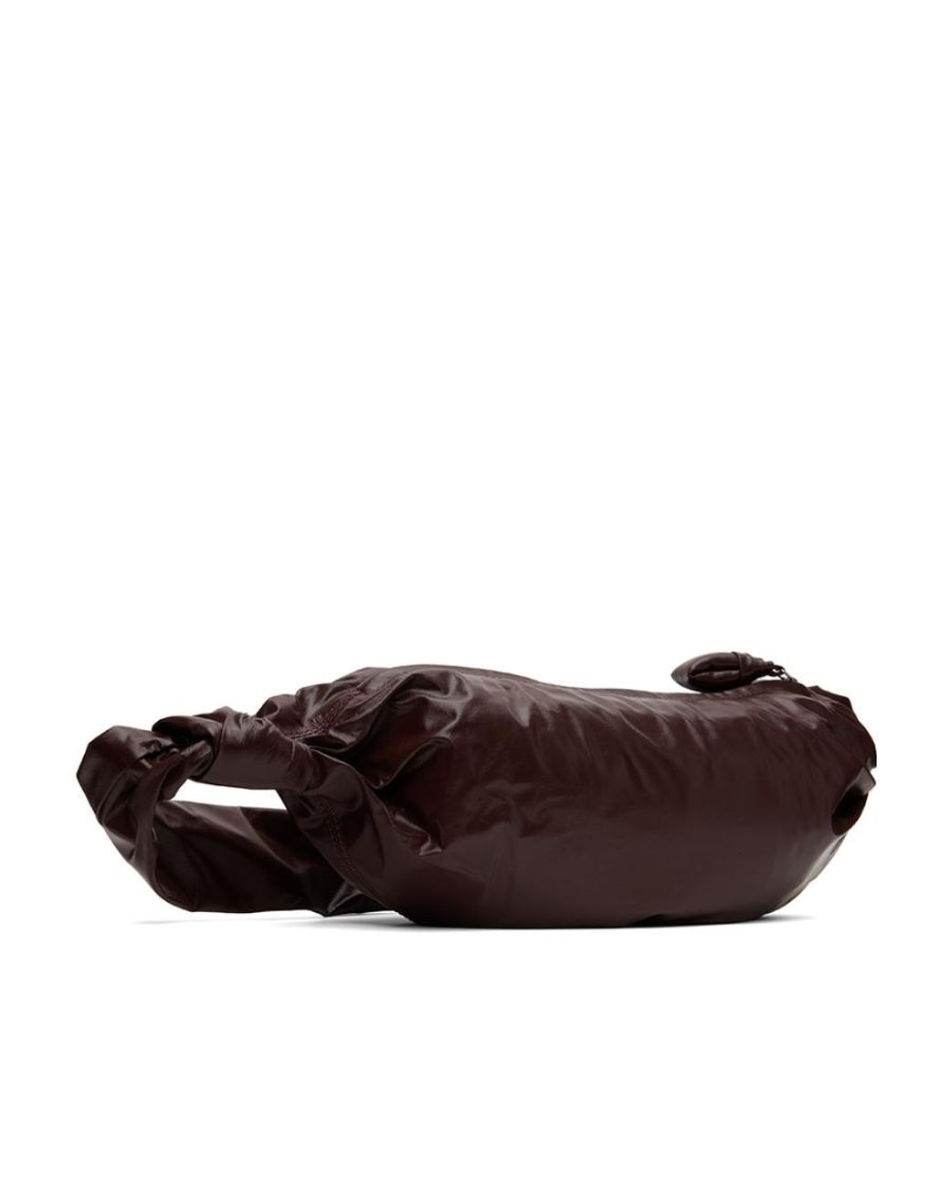 Lemaire Brown Soft Croissant Small Shoulder Bag for men