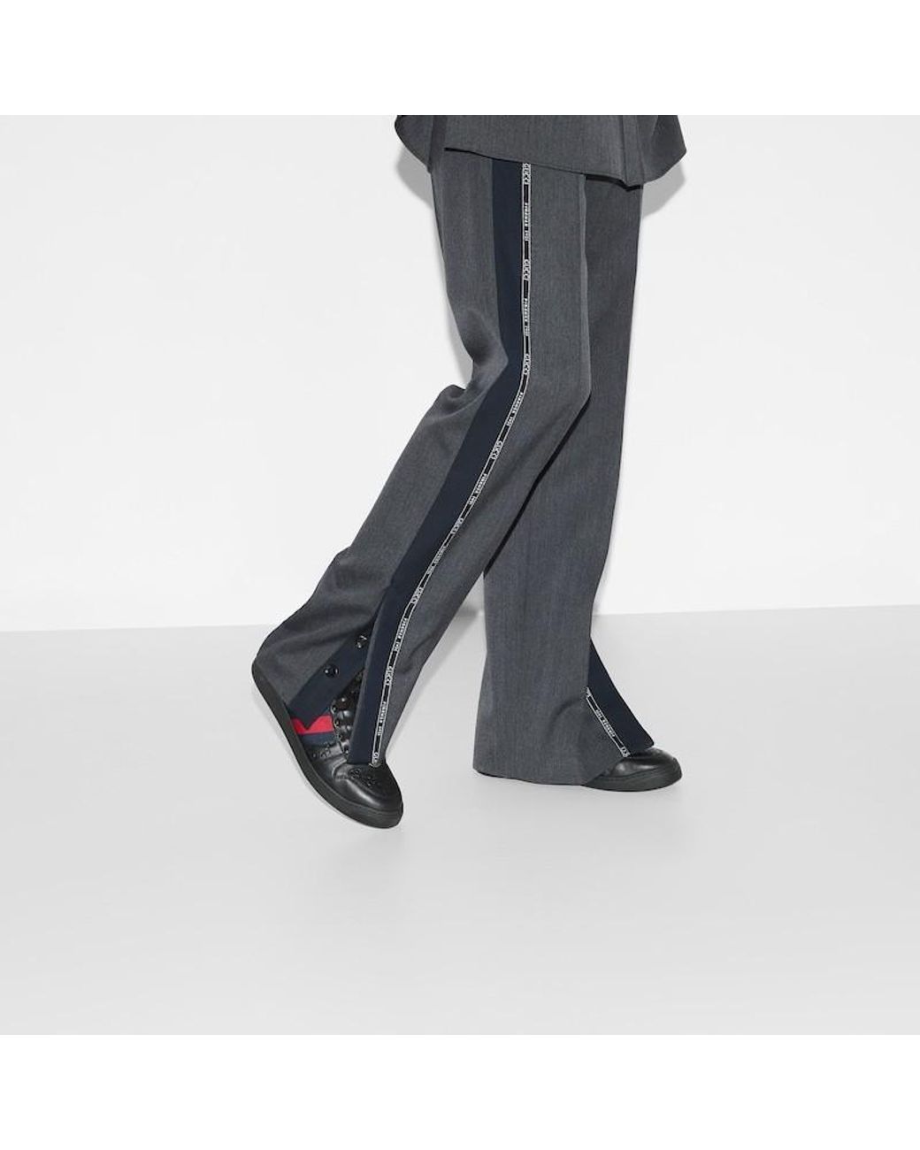 Gucci Black Screener Sneaker, Leather for men