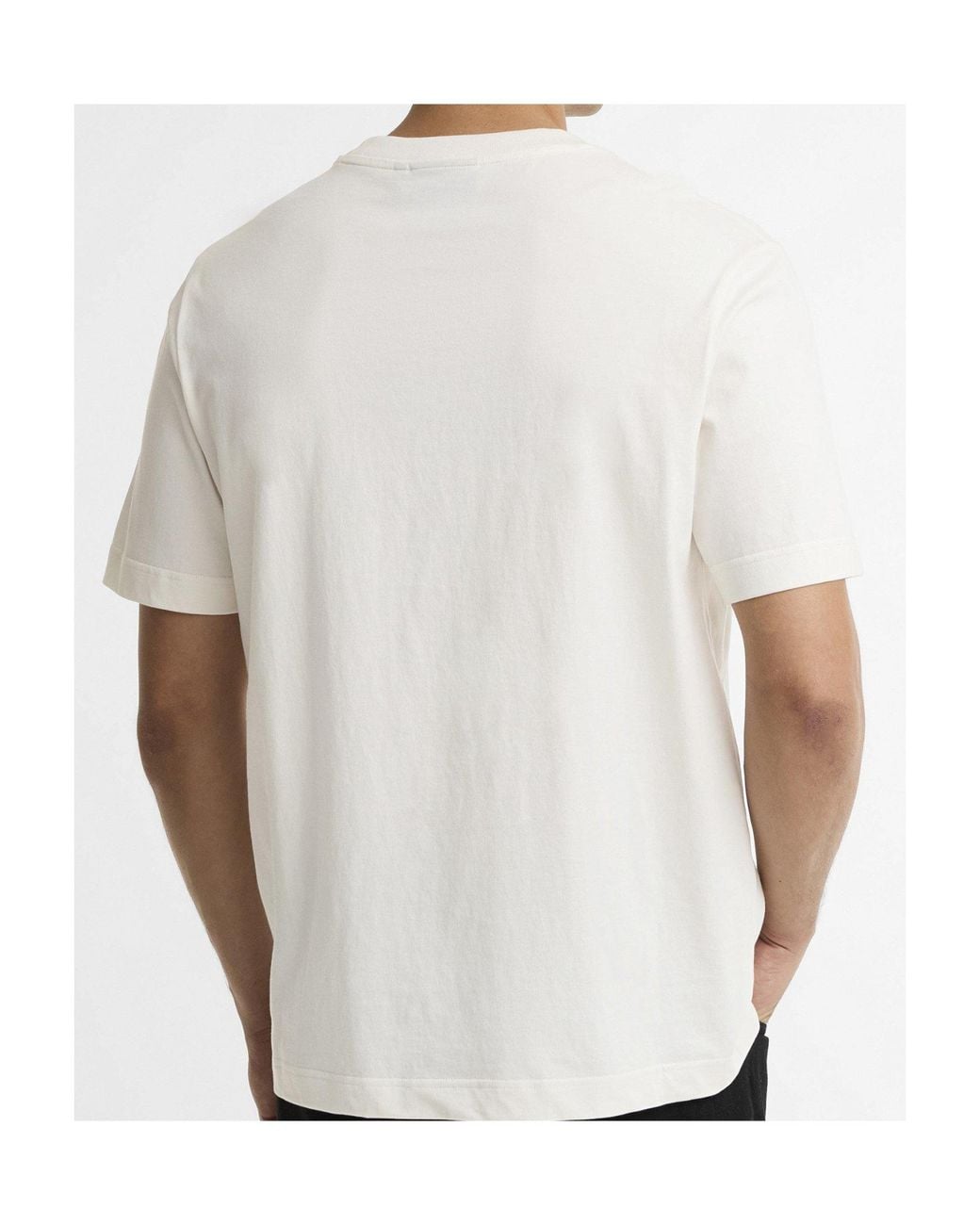 Barbour White Triton Graphic Crewneck Tshirt for men