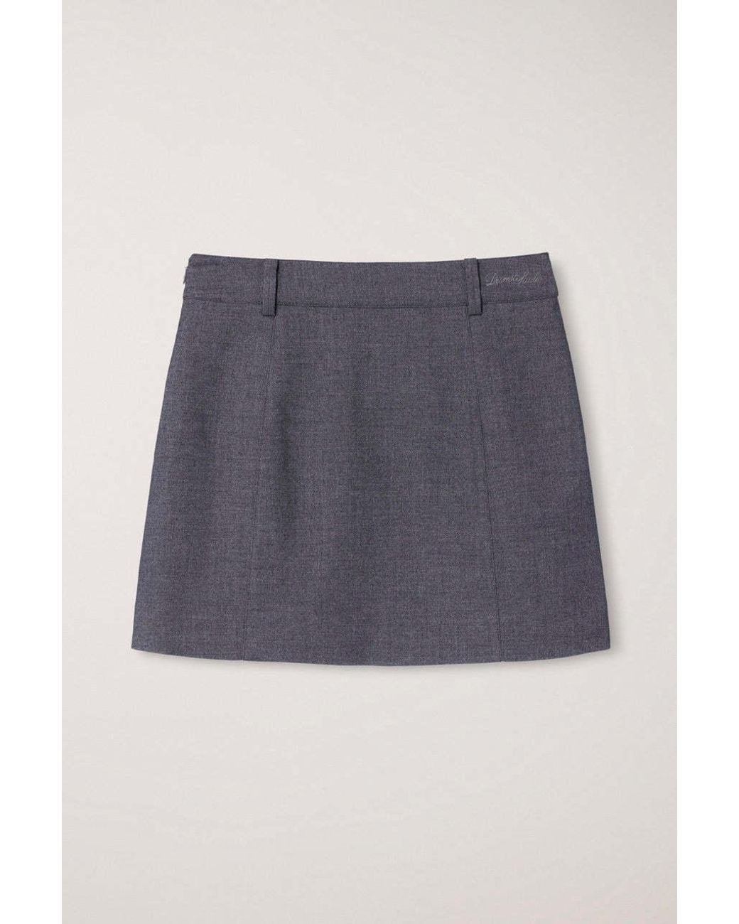 DUNST Blue Tech Mini Skirt