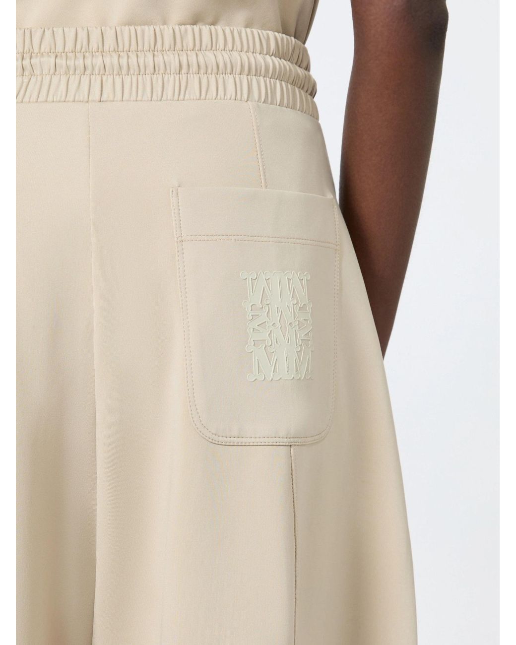Max Mara Natural Olmo Barrel Leg Trousers