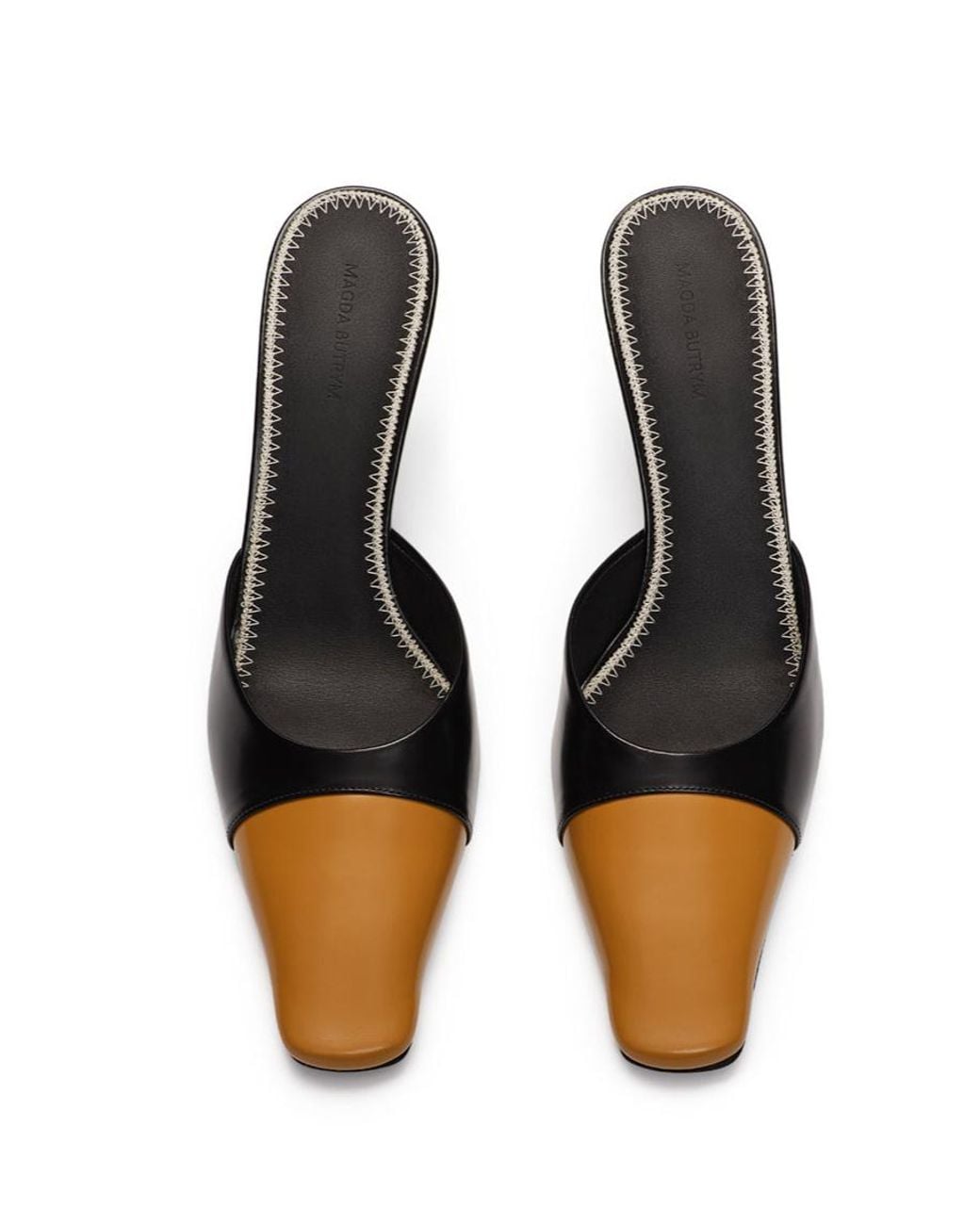 Magda Butrym Black Pointed-Toe Mules