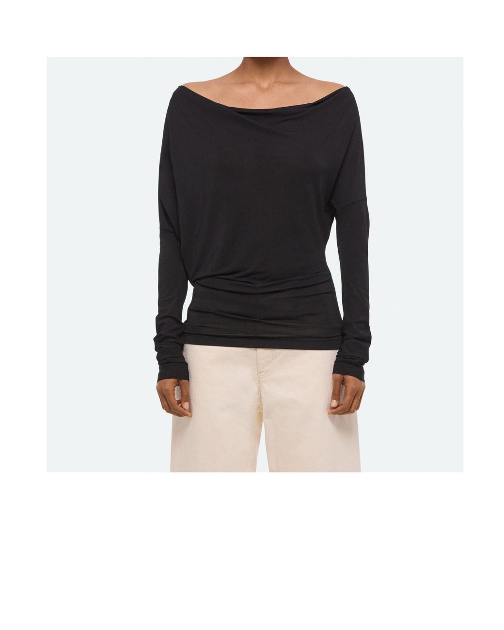 Helmut Lang Black Long-Sleeved Top