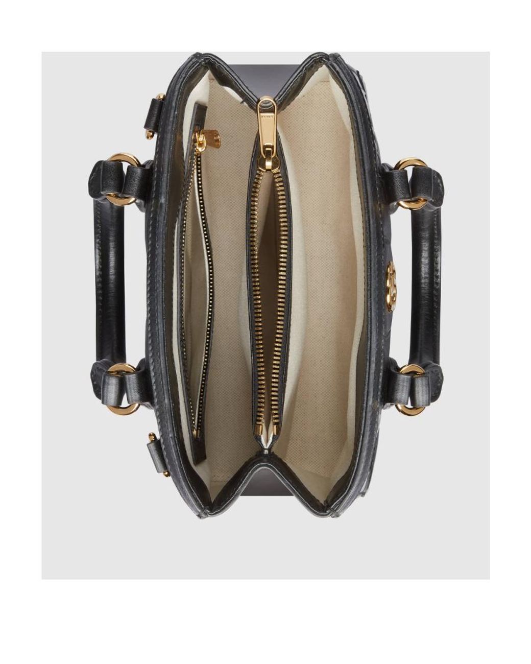Gucci Black Matelassé Mini Top Handle Bag