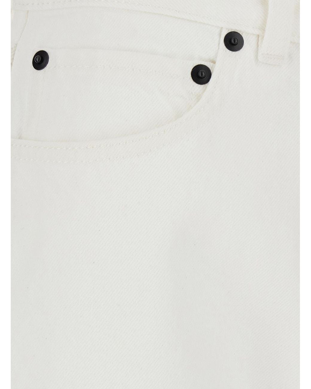 The Row White Burty Jeans