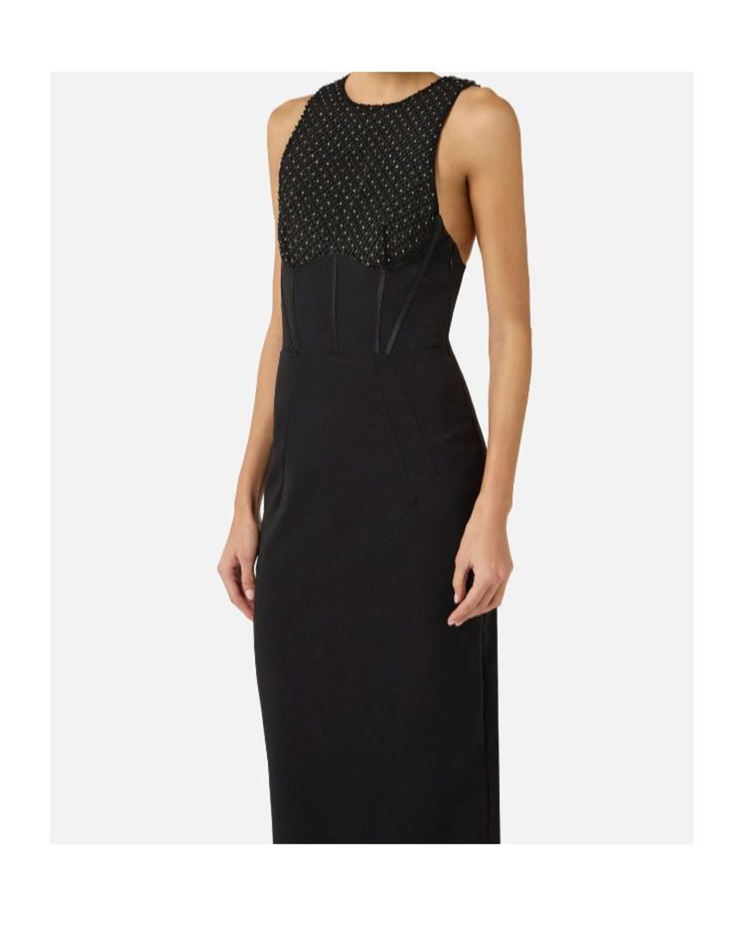 Elisabetta Franchi Black Carpet Dress