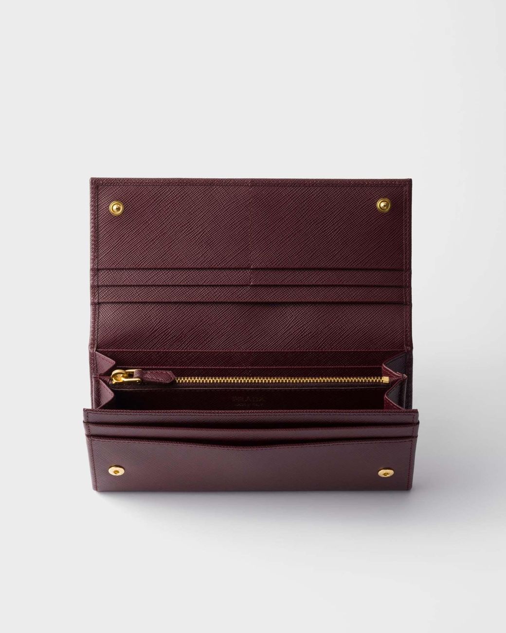 Prada Purple Large Saffiano Leather Wallet