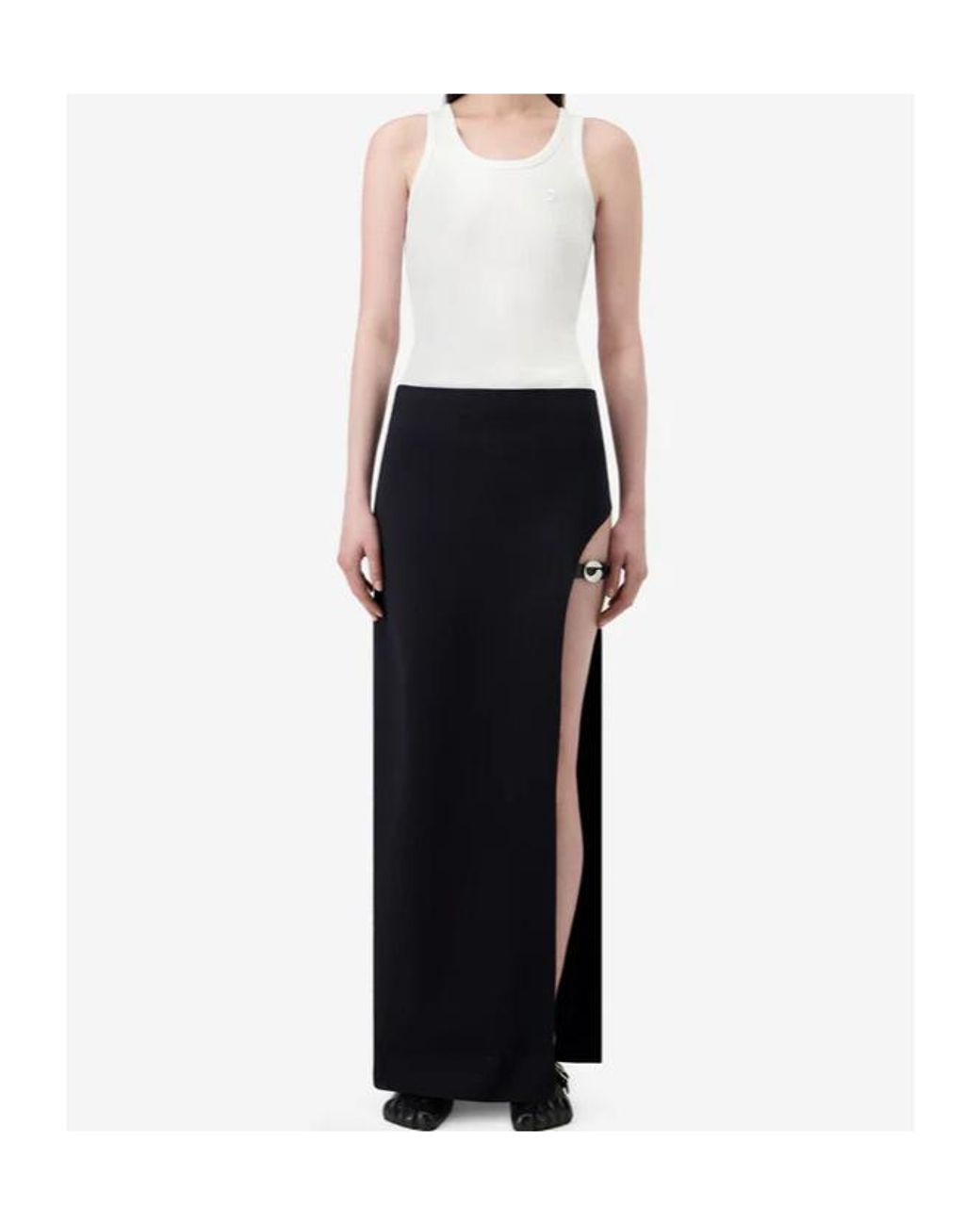Coperni Blue Self-Tie Belt Skirt