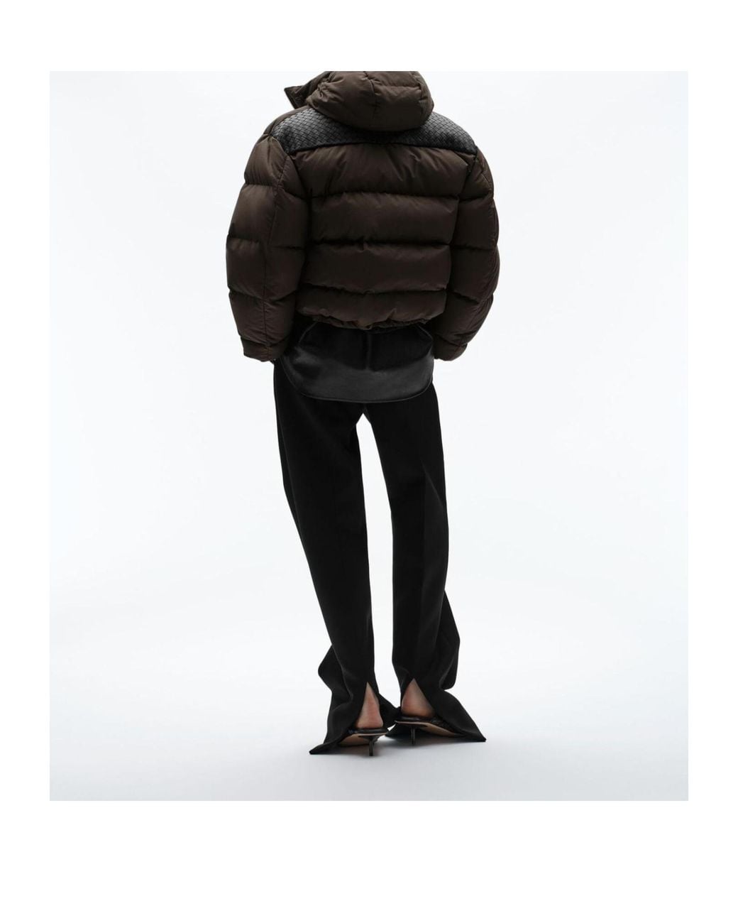 Bottega Veneta Black Quilted Cotton Jacket With Intrecciato Detailing