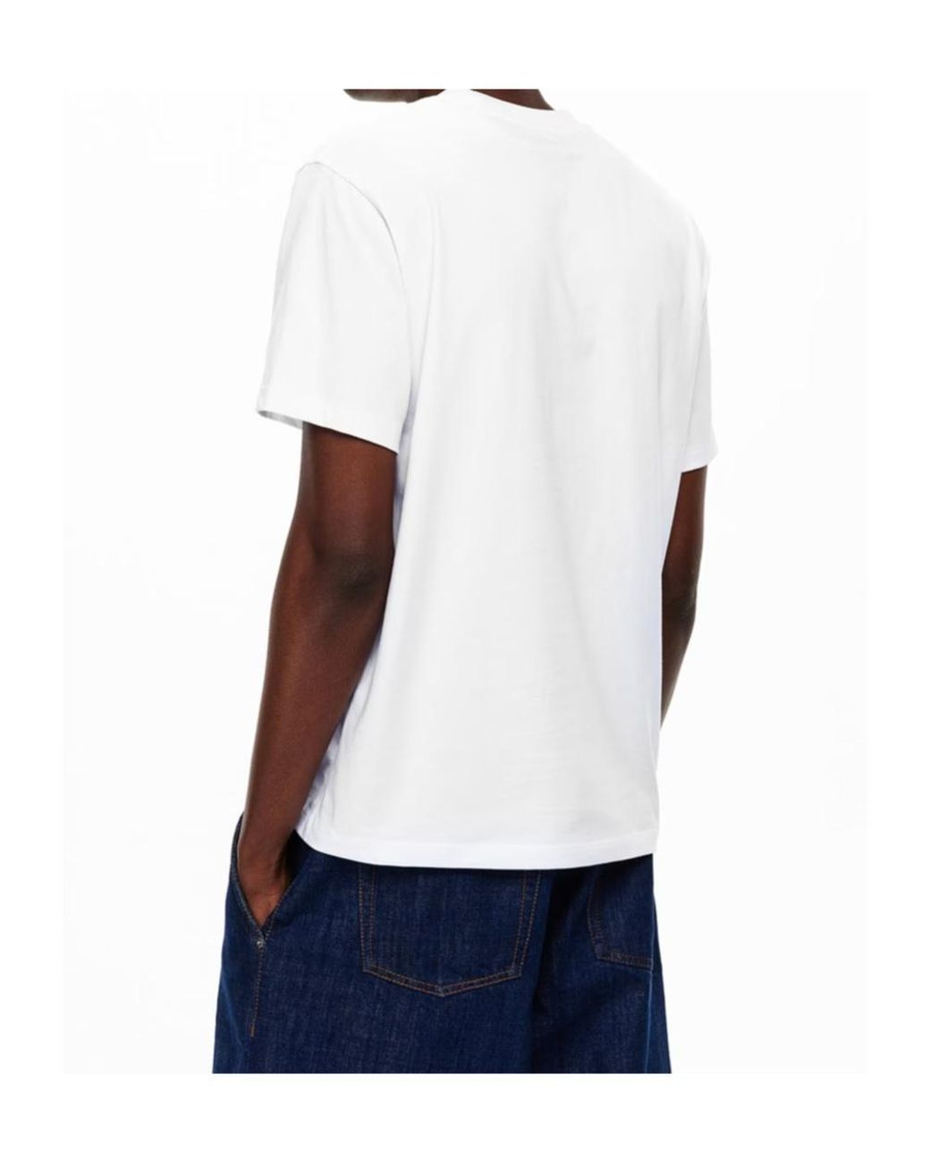 AMI White Logo Short-Sleeved T-Shirt for men