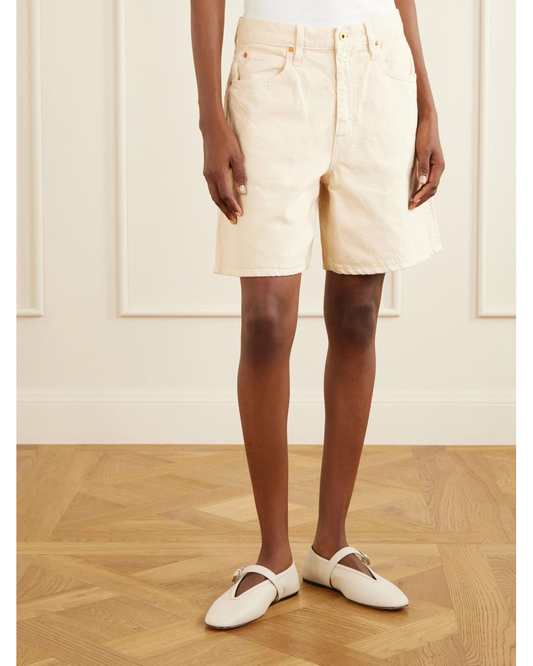 SLVRLAKE Denim Natural Square Cotton Short