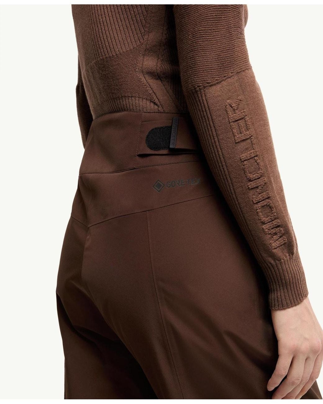 Moncler Brown Goretex Laminate Insulated Ski Pants