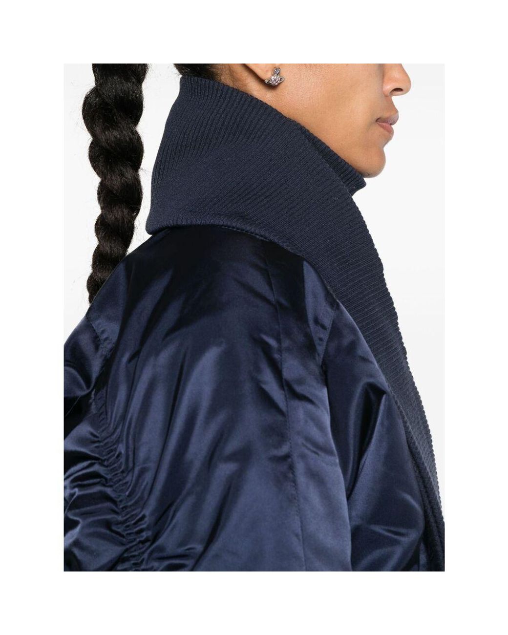 OTTOLINGER Blue Long-Sleeved High-Neck Casual Jacket