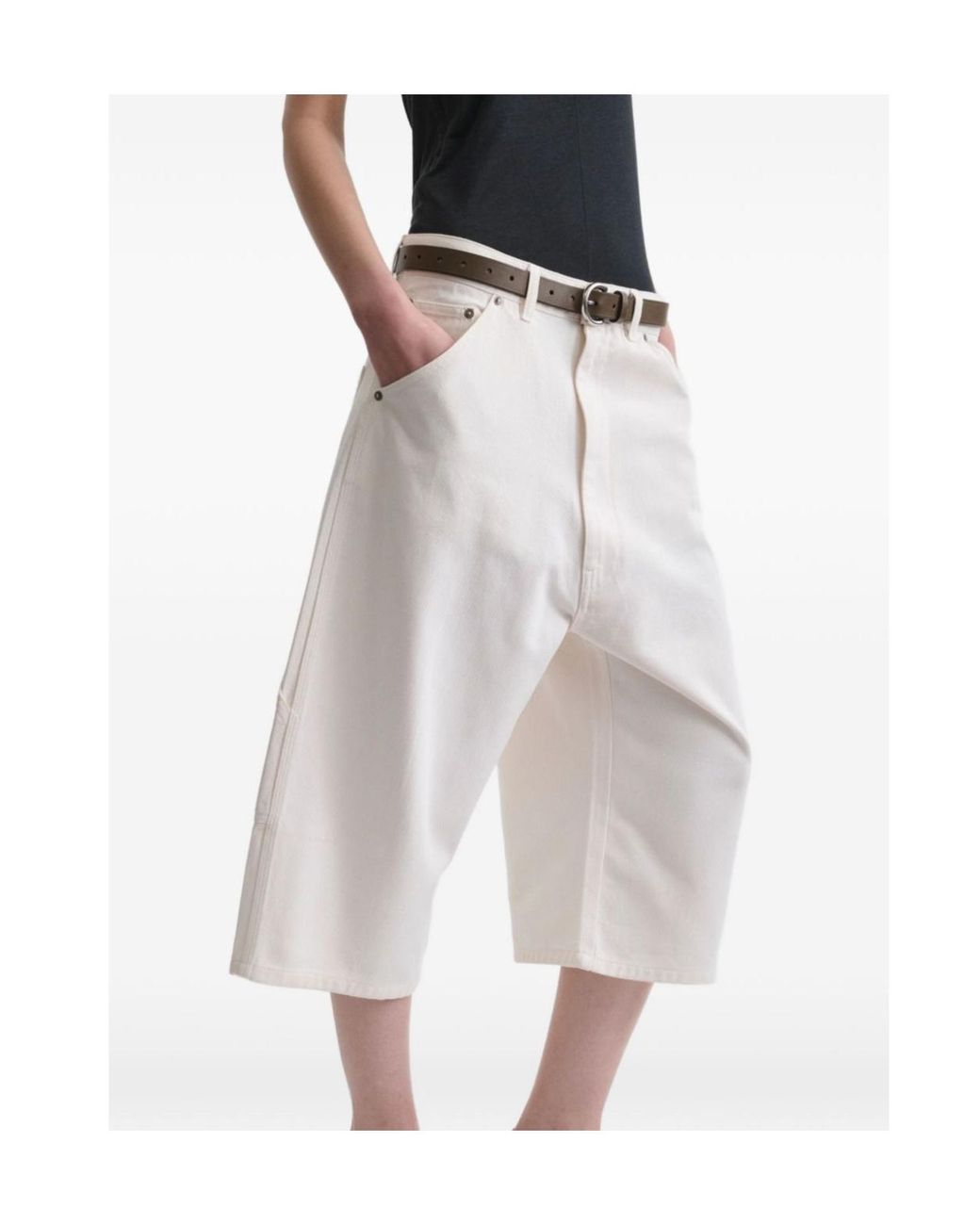 Phoebe Philo White Carpenter Shorts