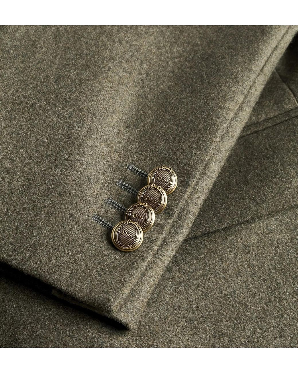 Dior Green Double-Breasted Jacket for men
