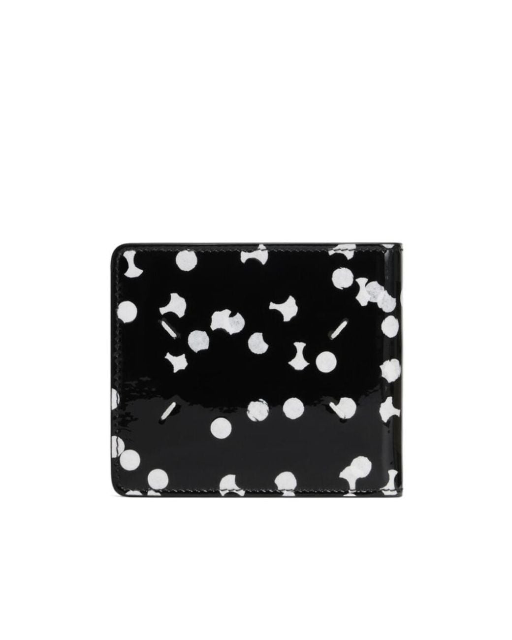 Maison Margiela Black Confetti-Print Wallet