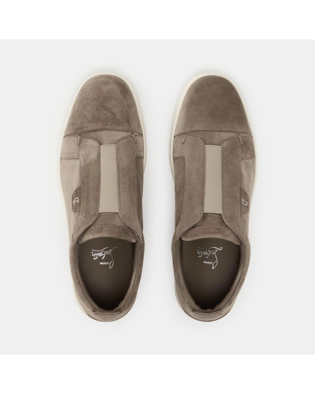 Christian Louboutin Brown Slip-On Casual Shoes for men