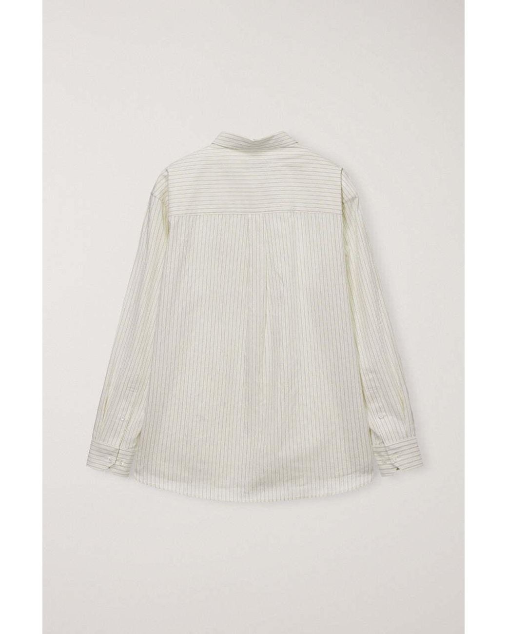 DUNST White Classic Striped Shirt for men