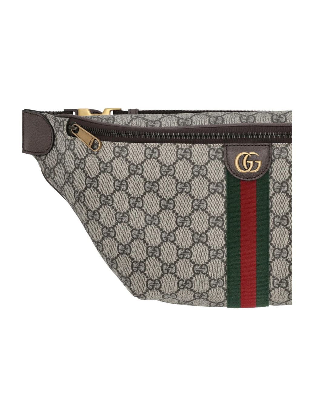 Gucci Gray Ophidia Large Belt Bag for men