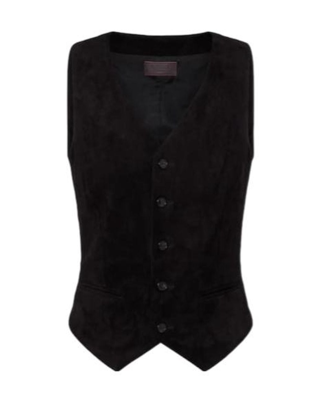Stouls Black Capone Suede Vest
