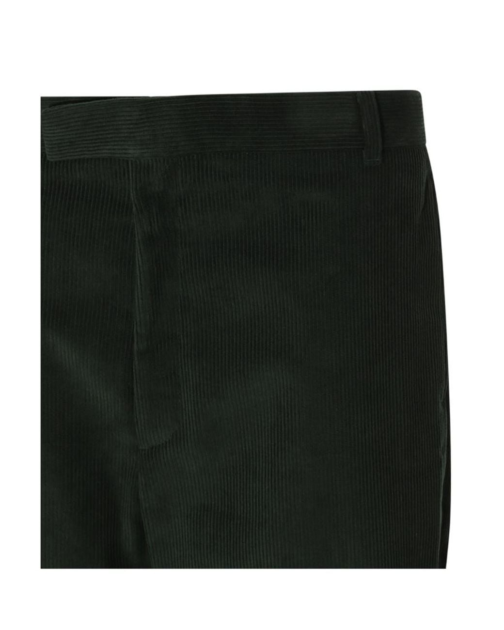 Thom Browne Black Corduroy Straight-Leg Trousers for men