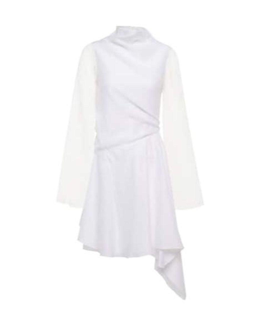 J.W. Anderson White Cowl-Neck Minidress