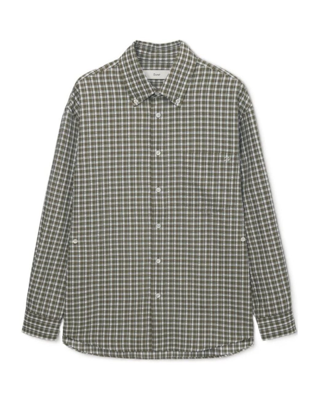 DUNST Gray Long-Sleeved Shirt for men