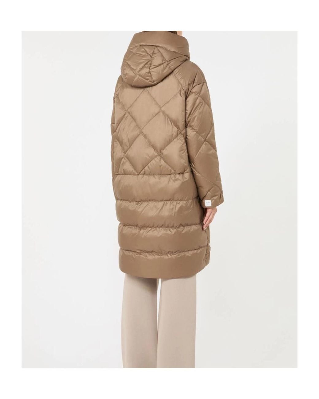 Max Mara Natural The Cube Mtctrefe Hooded Midi Puffer Jacket