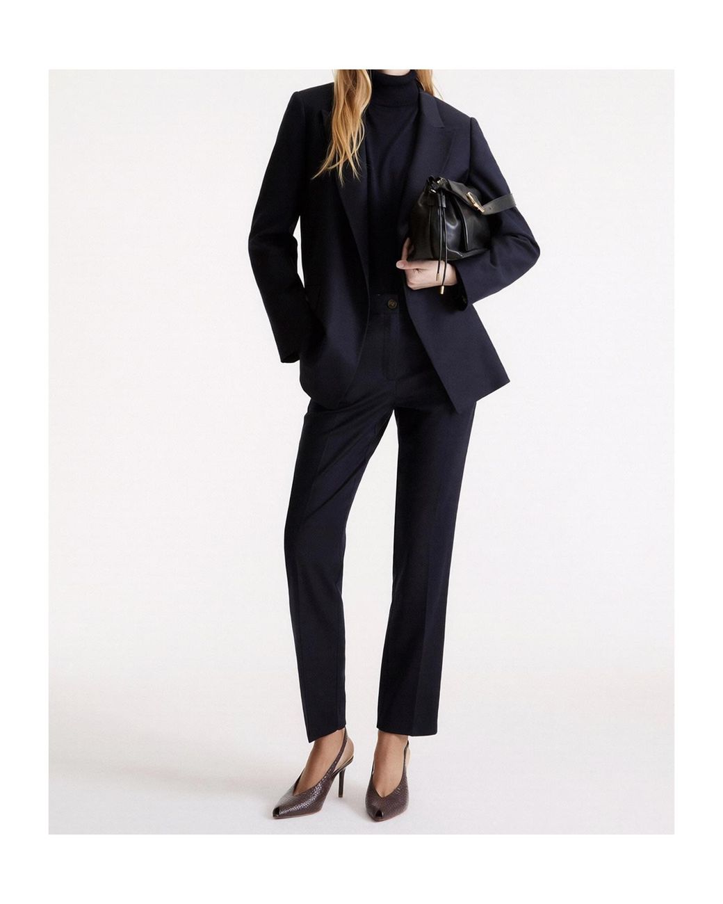 Marella Blue Casual Trousers With Belt Loops