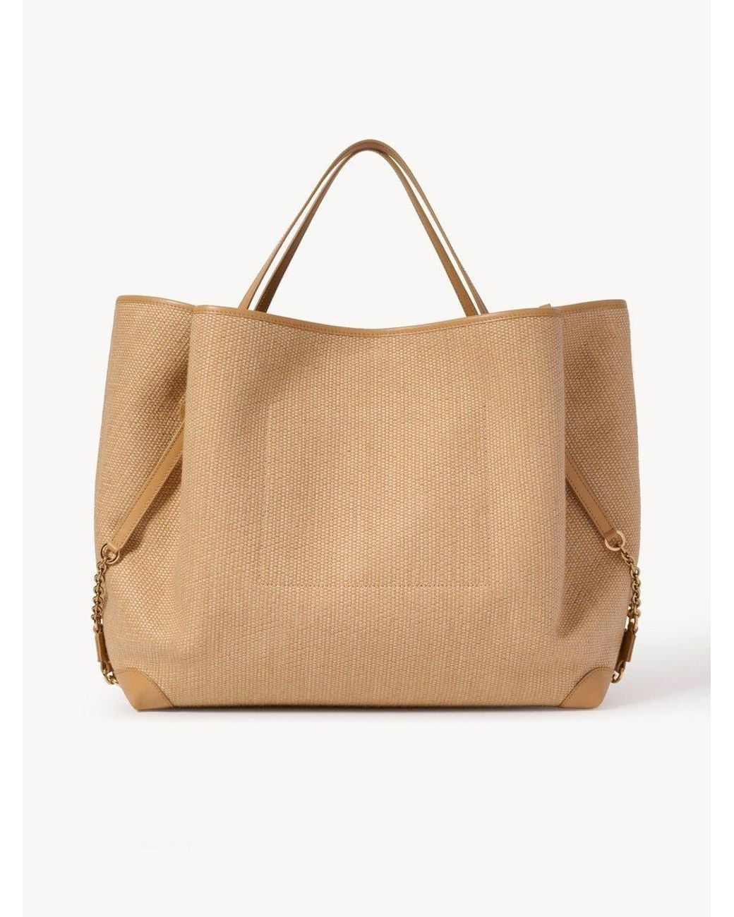 Chloé Natural Chloé Clover Double Carry Bag