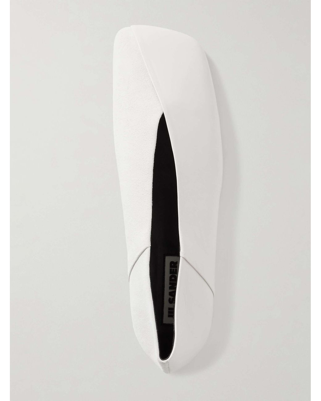 Jil Sander White Flat Ballet Shoes