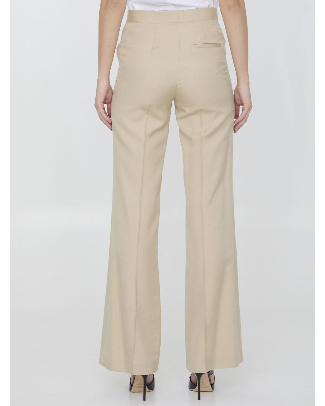 Stella McCartney Natural Iconic Flared Trousers