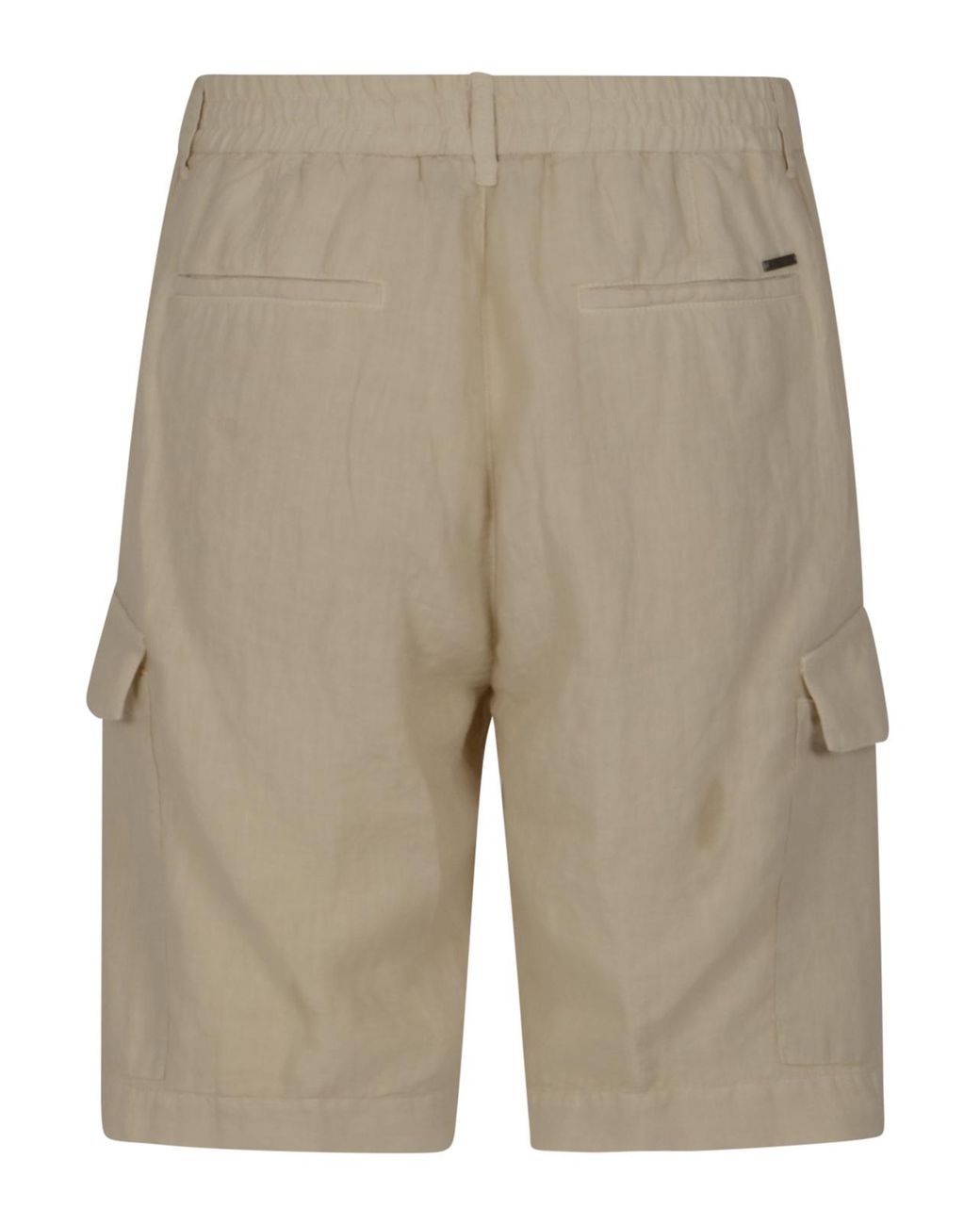 Peserico Natural Drawstring Cargo Shorts for men