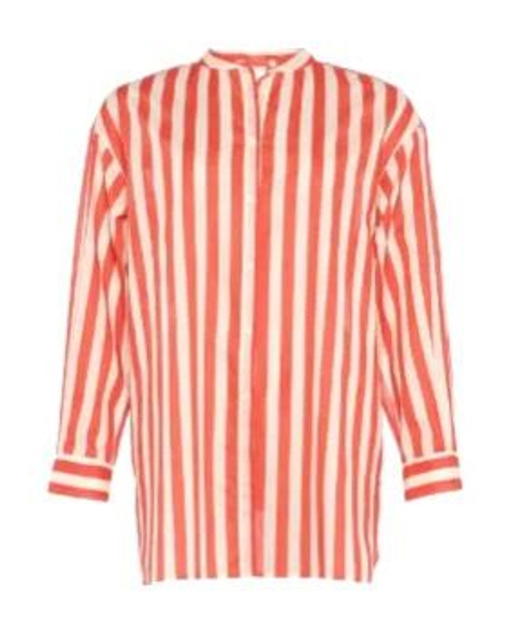 Eres Red Duetto Striped Cotton Shirt