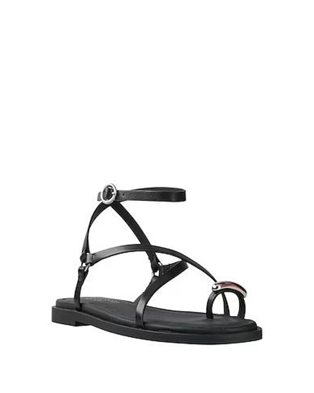 Rag & Bone White Minimal Embellished Leather Sandals