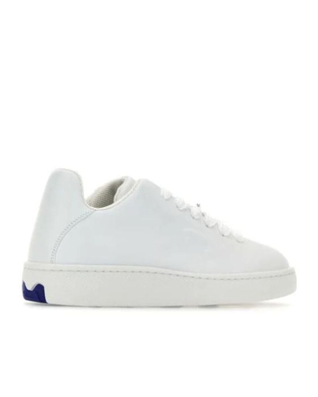 Burberry White Ekd Embossed Box Low-Top Sneakers