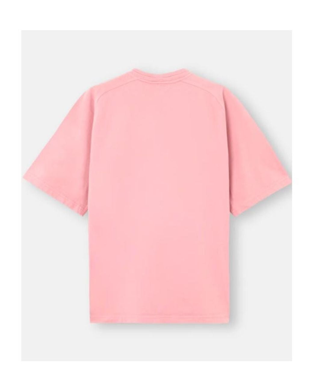 Stone Island Pink Oversized Logo Patch T-Shirt for men