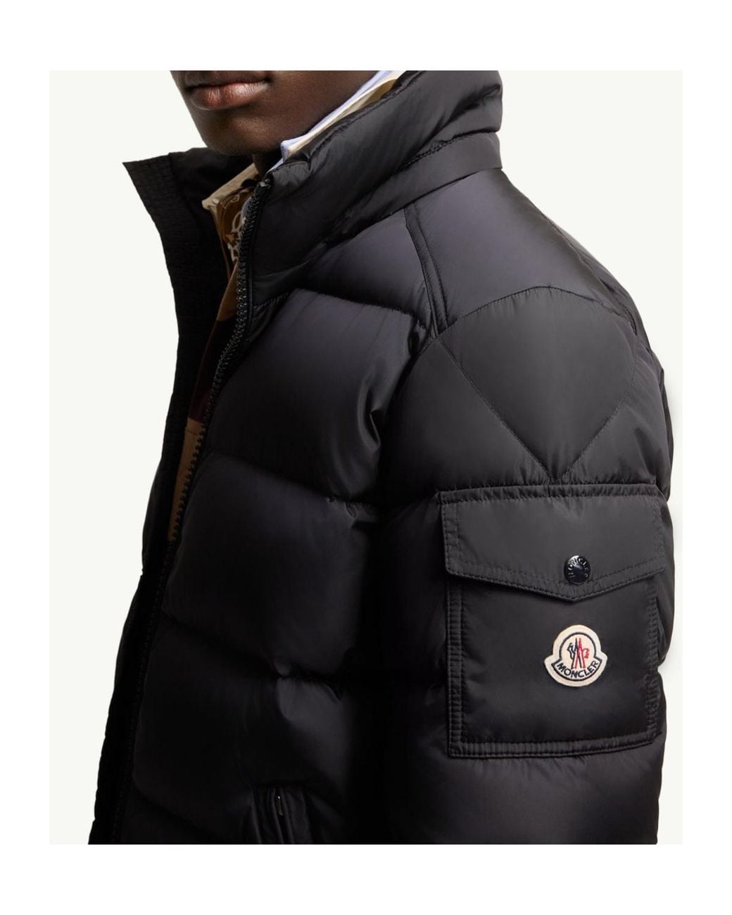 Moncler Black Maya Matte Short Down Jacket for men