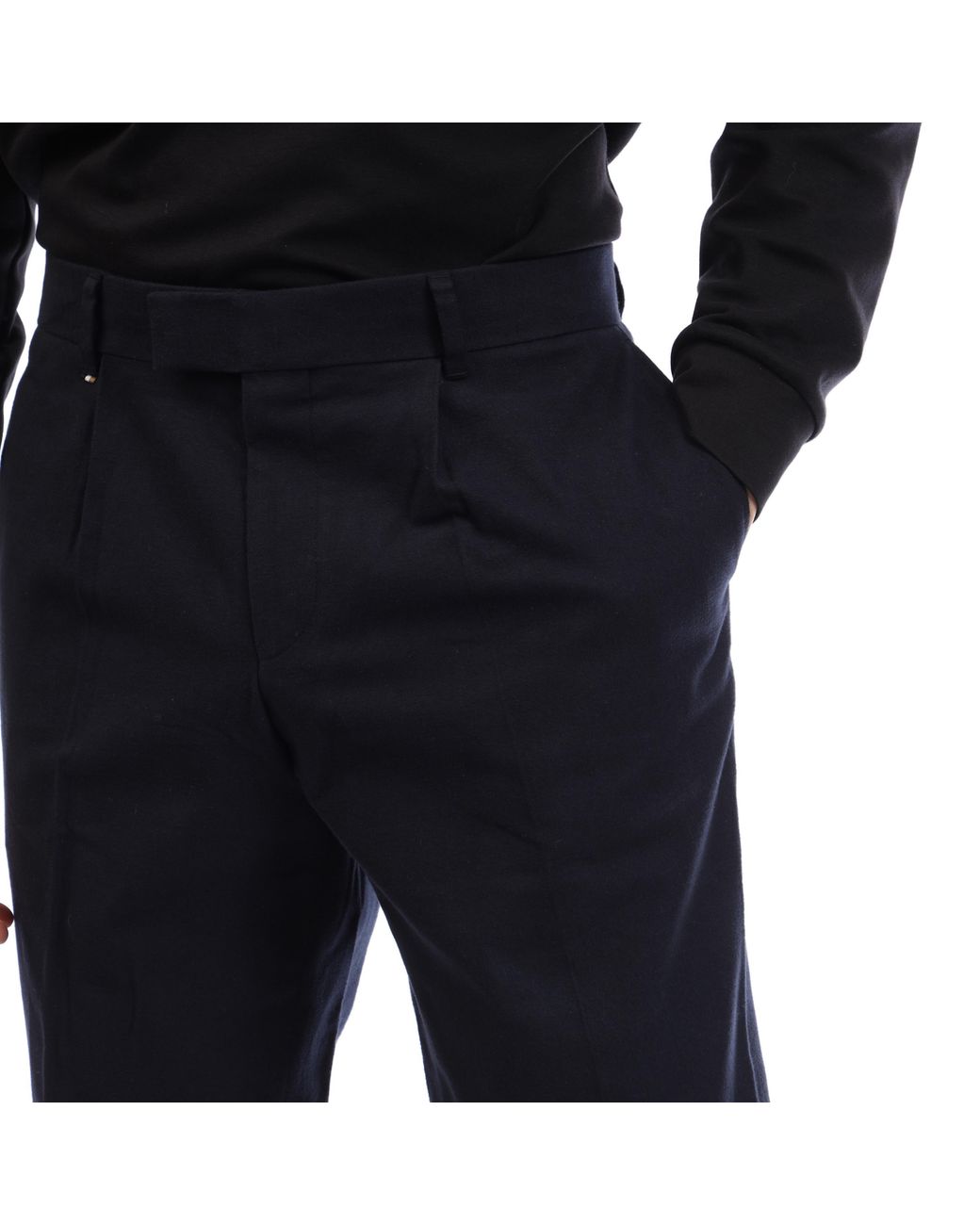 Boss Black Straight Leg Trousers for men