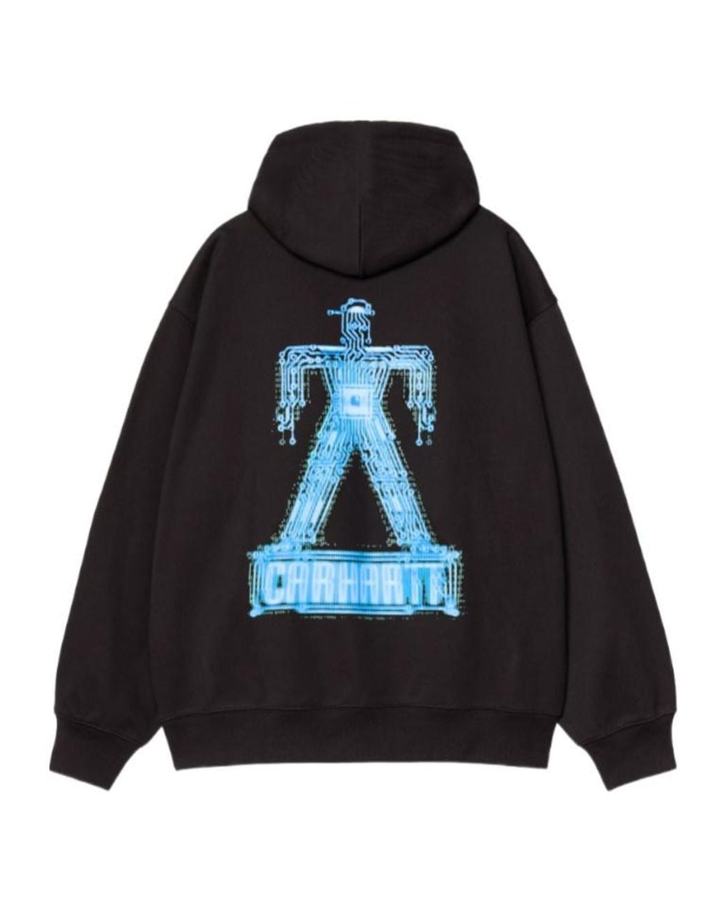 Carhartt Blue Hooded Electric Boogie Sweatshirt for men