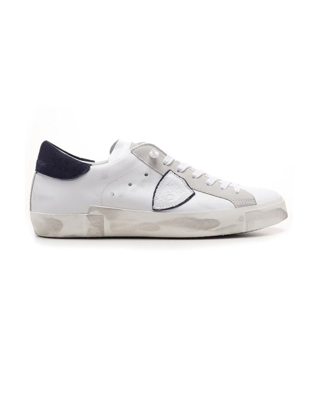 Philippe Model White Logo Details Casual Sneakers for men