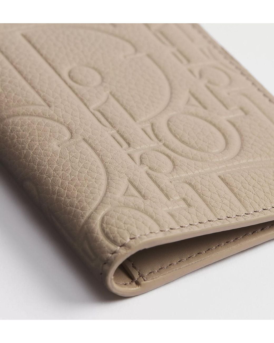 Dior Natural Bifold Card Holder for men
