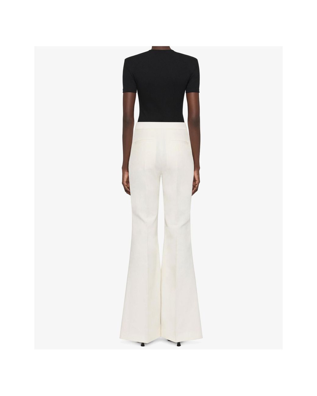 Givenchy White Flared Trousers