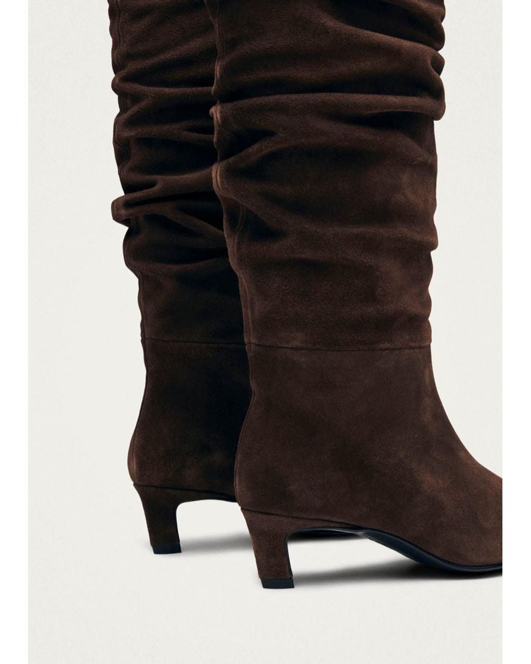 Alohas Brown Kalila Slouchy Heel Boots