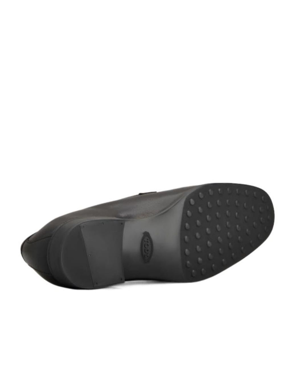 Tod's Black Logo Debossed Loafers for men
