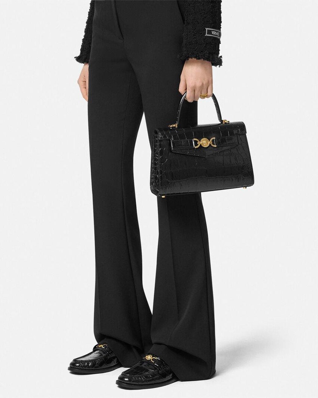 Versace Black Medusa 95 Tote Bag