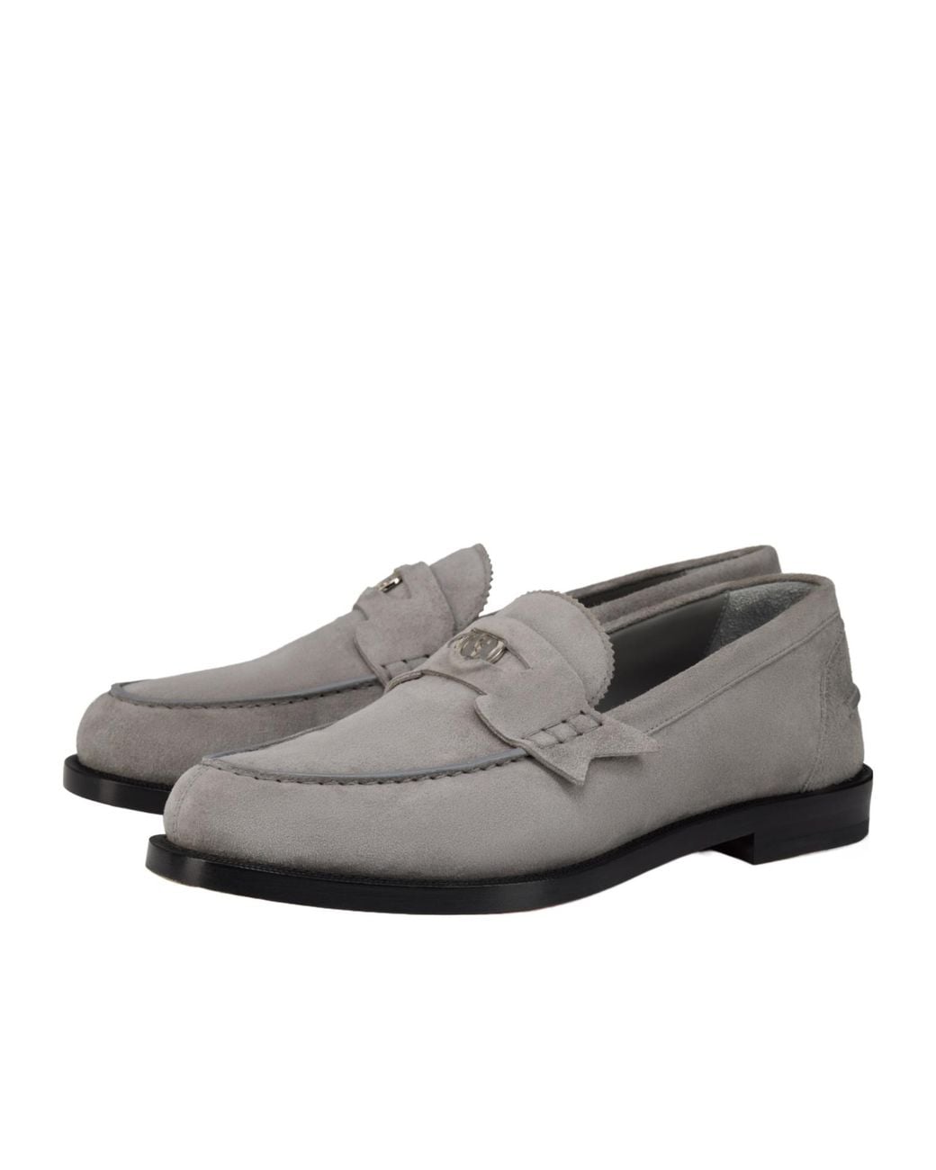 Christian Louboutin Gray The Plato Slip-On Loafers for men