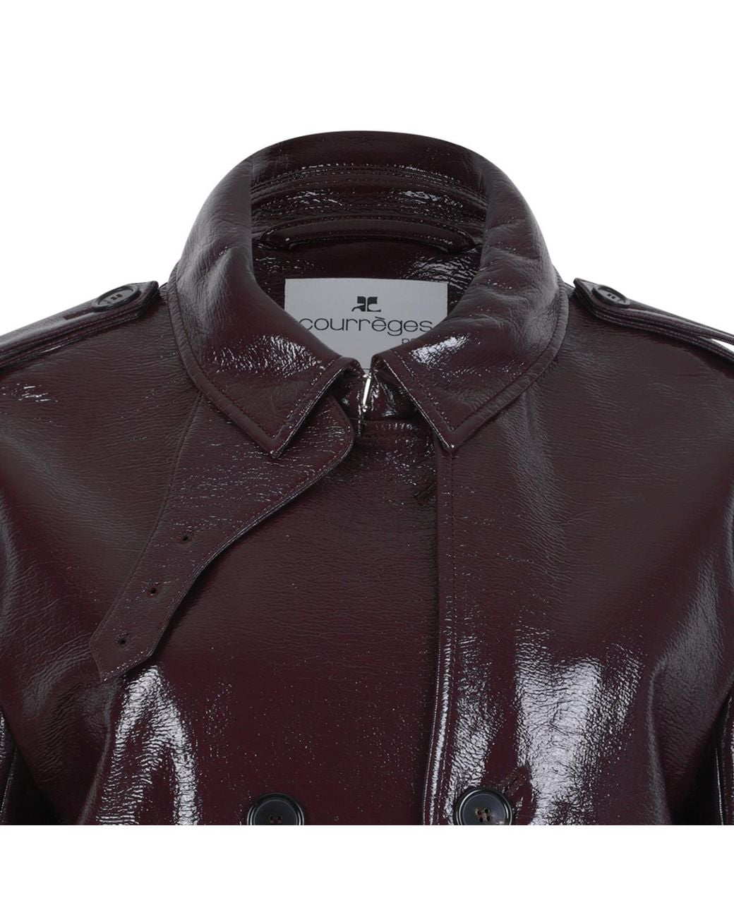 Courreges Purple Courrèges Vinyl Trench Coat